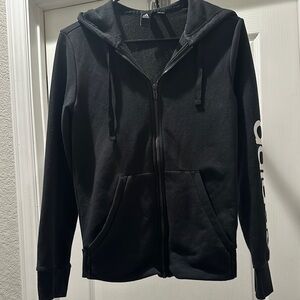 Adidas Black Zip-Up Hoodie